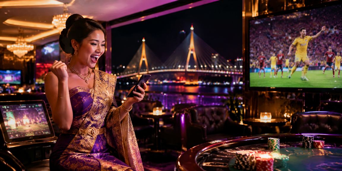 မော်လမြိုင်ကာစီနိုအက်ပ်ကို မော်ဒယ်တစ်ဦး အသုံးပြုနေသည်